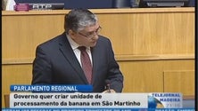 Governo quer criar unidade de processamento de banana em São Martinho e abrir uma agência de crédito agrícola no Funchal (Vídeo)