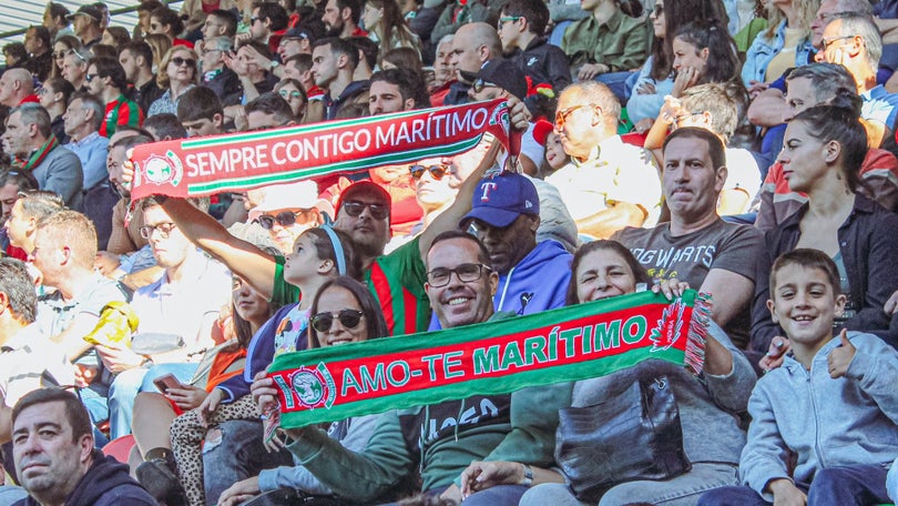 Bilhetes para o Marítimo x Porto entre os 30 e os 60 euros