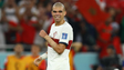 Imagem de Pepe com fratura do cúbito do braço esquerdo
