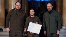 Imagem de Zelensky vai intervir em sessão do Parlamento Europeu