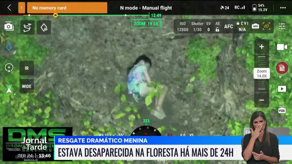 Menina foi resgatada de floresta no Louisiana, Estados Unidos