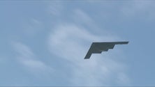 Imagem de Dois aviões B-2 Spirit escalaram na Base das Lajes (Vídeo)