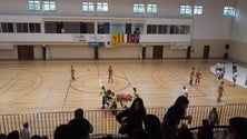 Imagem de Cláudia Aguiar lesionou-se no jogo entre o Club Sports Madeira e o Zajecar 1949 para a Taça Challenge feminina