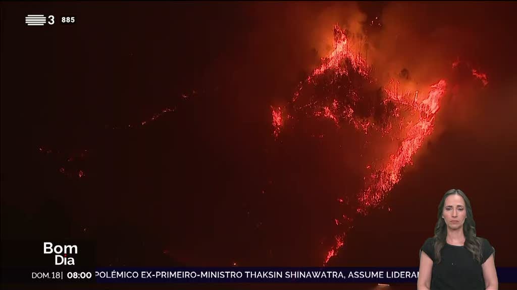 Incêndio na Madeira não dá tréguas