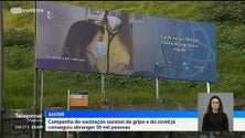 Imagem de 16 mil pessoas abrangidas pela campanha de vacinação (vídeo)