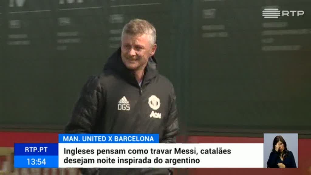 Man United recebe o Barcelona em jogo da Liga dos Campe�es