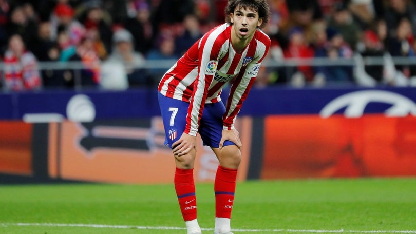 Imagem de João Félix tem edema ósseo e falha jogo do Atlético de Madrid