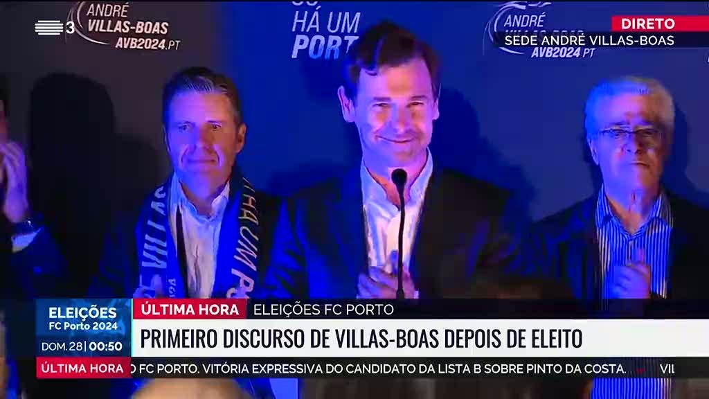 André Villas-Boas agradeceu vitória. "Hoje o FC Porto está livre de novo"