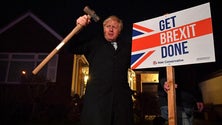 Imagem de Boris Johnson promete `Brexit` em 31 de janeiro