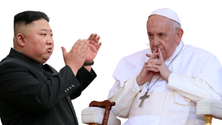 Imagem de Papa Francisco pede ao regime norte-coreano que o convide para visitar o país