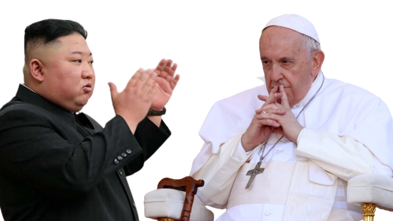 Imagem de Papa Francisco pede ao regime norte-coreano que o convide para visitar o país