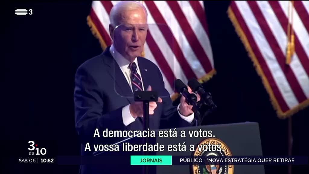 Eleições nos EUA. Biden acusa Trump de tolerar violência política