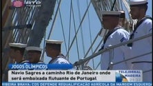 Imagem de A bandeira que João Rodrigues vai transportar nos Jogos Olímpicos está a caminho do Rio de Janeiro (Vídeo)