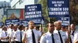 Imagem de TAP: Várias centenas de trabalhadores protestam pela melhoria do serviço