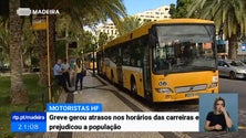 Imagem de Greve dos motoristas da Horários do Funchal atrasou carreiras e prejudicou utentes (Vídeo)