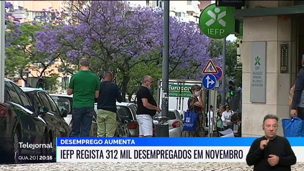 Desemprego aumenta. IEFP regista 312 mil desempregados em novembro