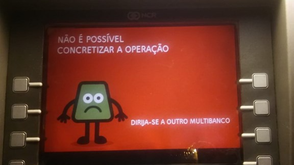 Multibanco e pagamento automático com problemas