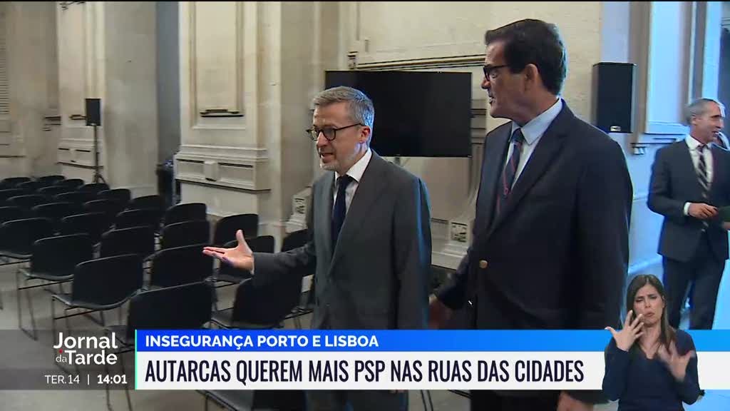 Rui Moreira e Carlos Moedas queixam-se da falta de agentes da PSP