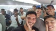 Imagem de Nacional regressa à I Liga e equipa festeja subida no avião