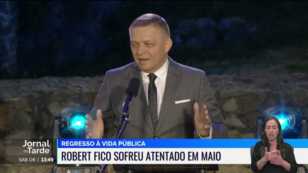 Robert Fico reaparece em público após tentativa de homicídio