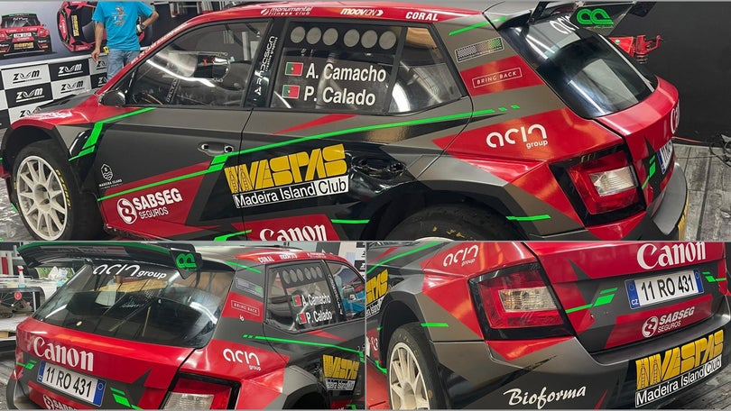 Skoda Fabia Rally2 Evo afinado e decorado a rigor para o Rali do Marítimo