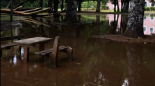 Imagem de Quinta da Junta vira «lago» após passagem da depressão «Óscar» (vídeo)