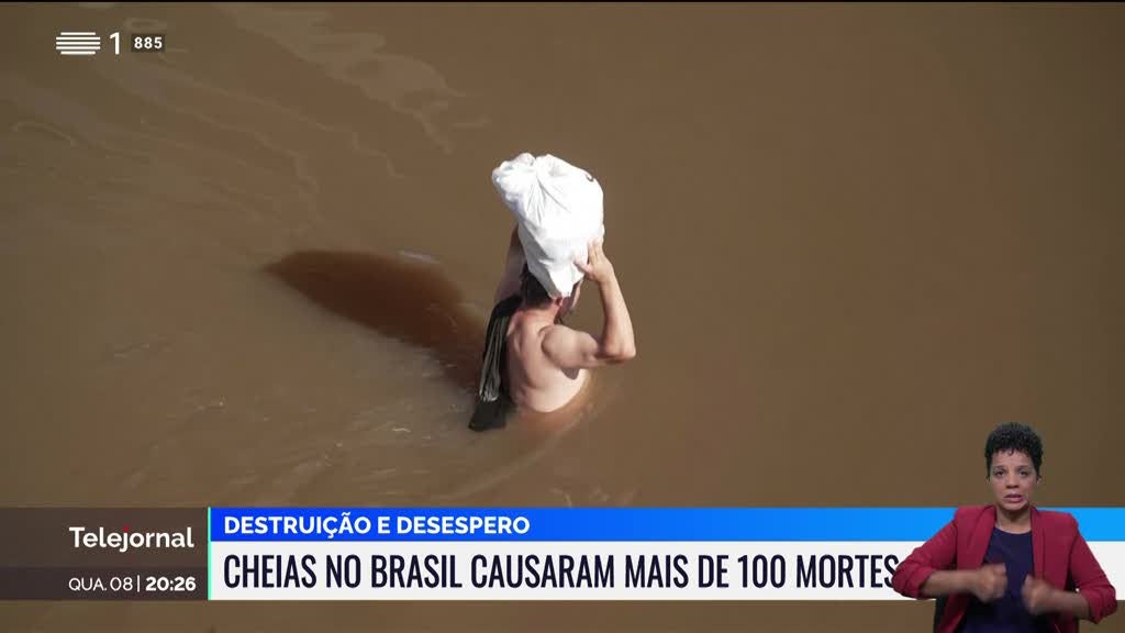 Cheias no Brasil causaram mais de 100 mortes