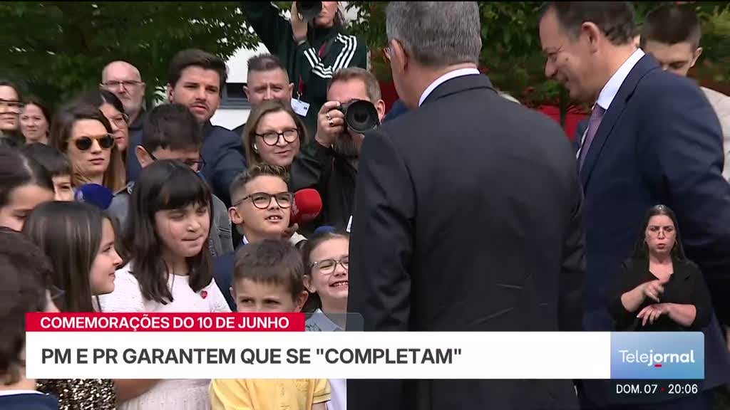 10 de Junho. Primeiro-ministro e presidente da República gar