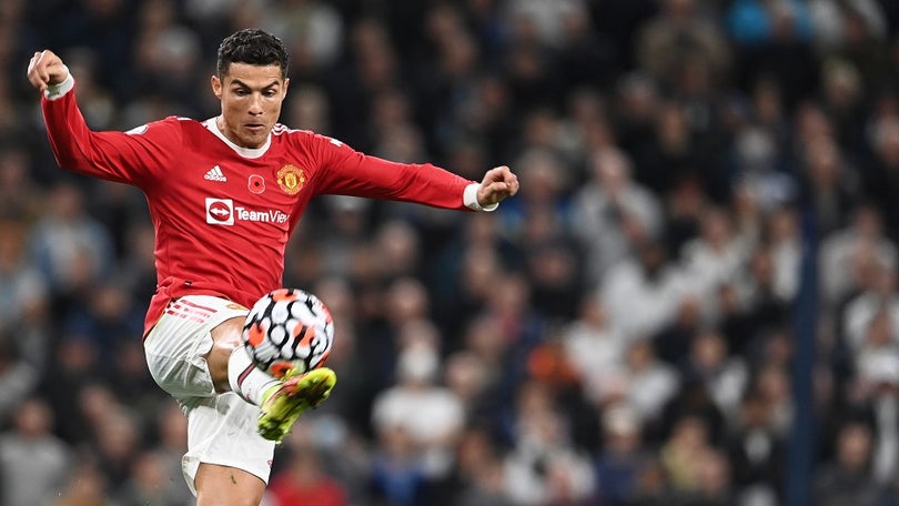 Imagem de Ronaldo marca no triunfo do United