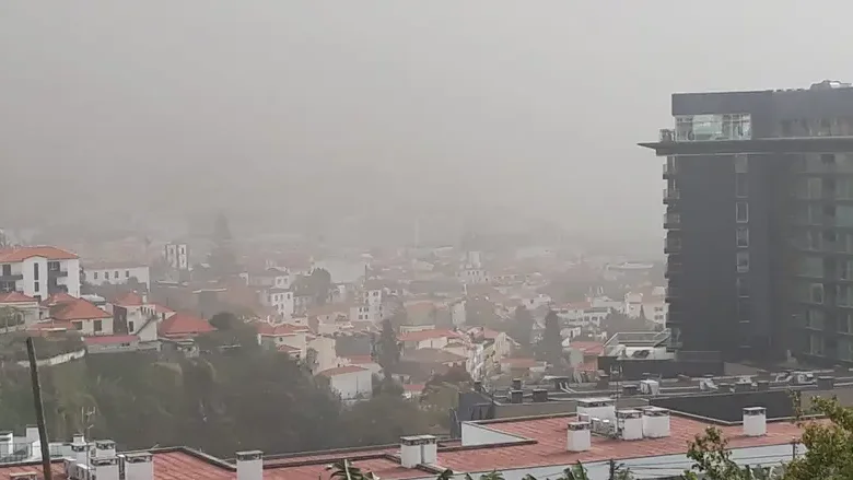 Subida de temperatura, poeiras em suspensão