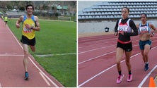 Imagem de Cátia Santos e Bruno Moniz Campeões Regionais dos 10.000 metros.