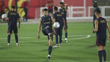 Imagem de Nuno Mendes e Otávio falham treino de Portugal