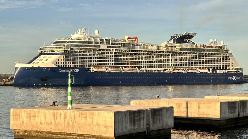 Imagem de «Celebrity Edge» de regresso ao Funchal, com 2 837 pessoas
