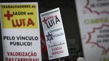 Imagem de Sindicatos manifestam-se em defesa da saúde