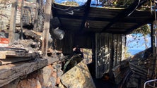 Imagem de Incêndio num barracão em São Martinho