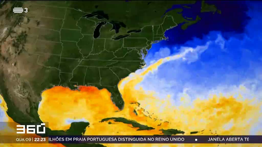 Aumento da temperatura dos oceanos torna furacões mais frequentes