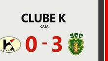 Imagem de Clube K perdeu frente ao Sporting das Caldas (Vídeo)