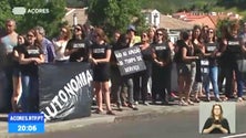 Imagem de Professores criticam governo em manifestação na Horta (Vídeo)