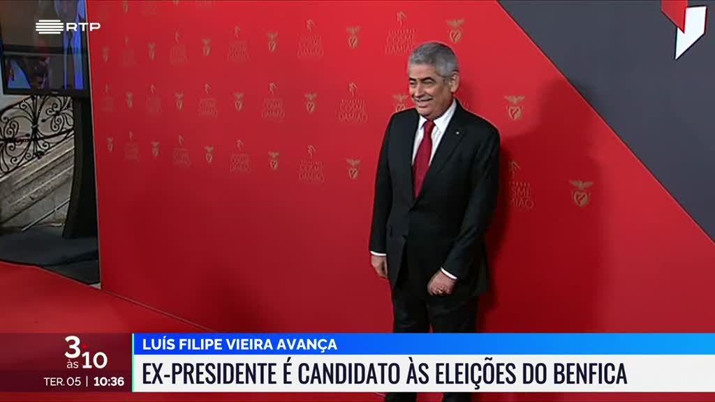 Luis Filipe Vieira vai ser candidato à Presidência do Benfica