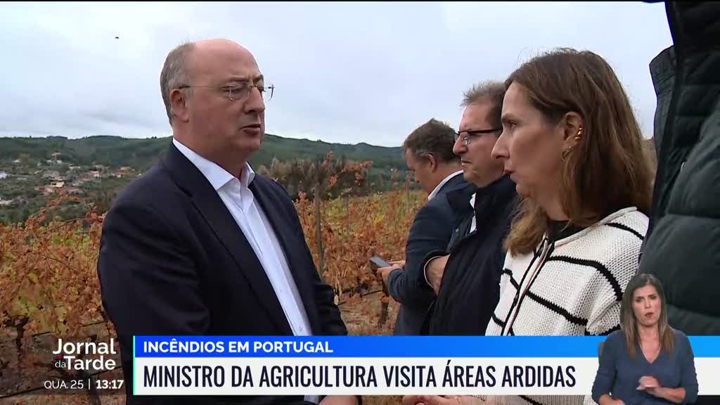 Governo promete apoio rápido para agricultores afetados pelos incêndios