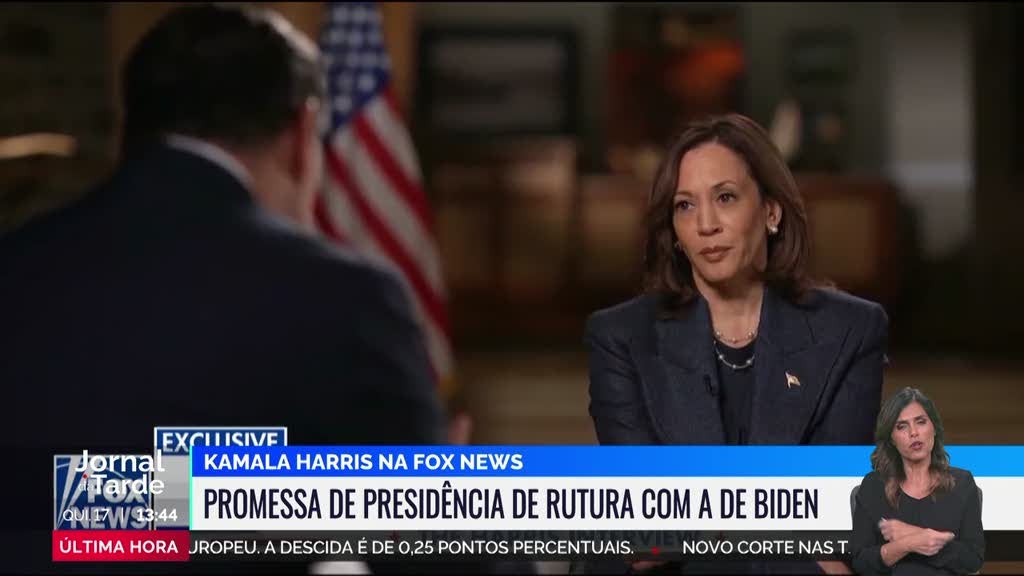 Kamala Harris quer vincar as diferenças em relação a Donald Trump