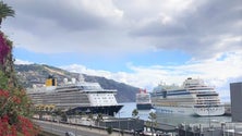 Porto do Funchal mantém-se cheio, com três navios e mais de 5 000 pessoas