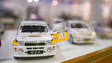 Carros em miniatura em exposição no Museu da Imprensa