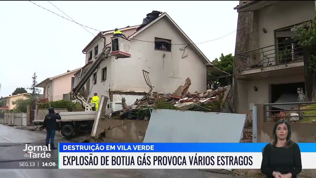Explosão por fuga de gás em Vila Verde causa danos em 11 habitações