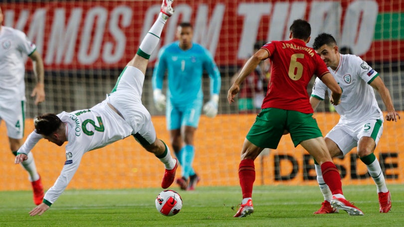 Imagem de Portugal perde com Irlanda ao intervalo