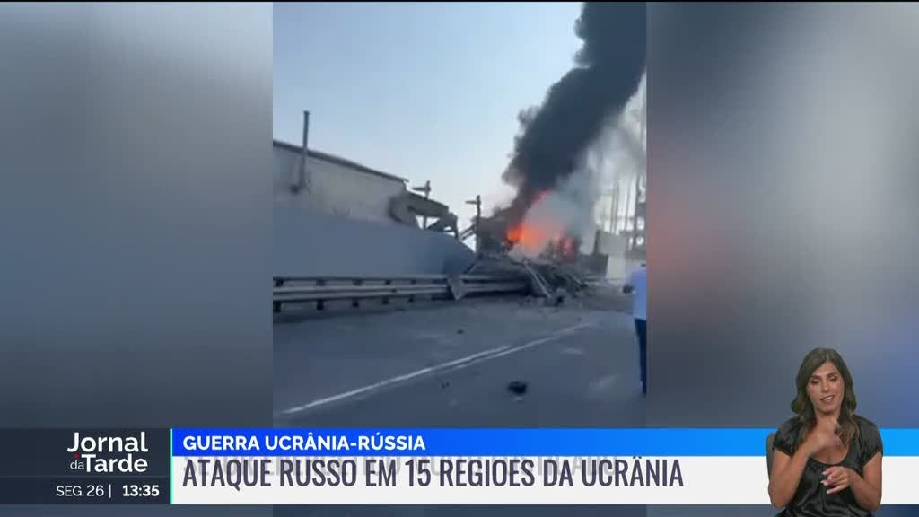 Ataque russo a 15 regiões da Ucrânia, incluindo Kiev