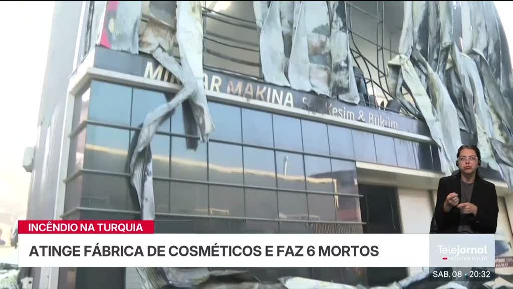 Incêndio em fábrica na Turquia faz seis mortos e um ferido