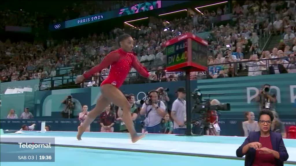 Simone Biles é uma das figuras dos Jogos de Paris