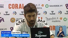 Imagem de Treinador do Nacional espera um jogo difícil frente ao Belenenses SAD (Vídeo)