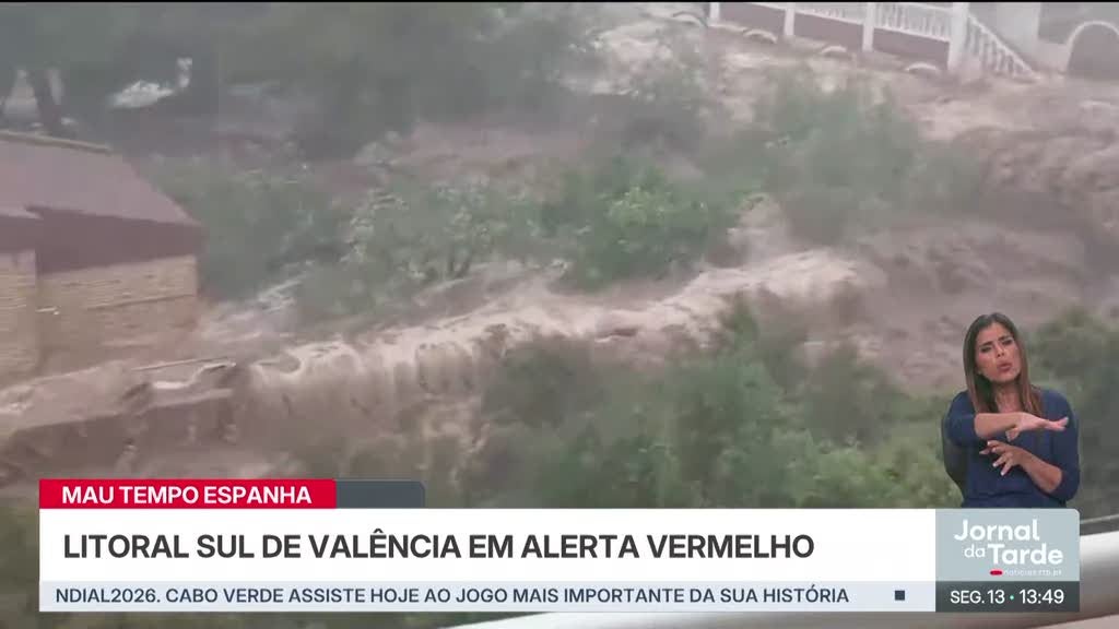 Valência volta a estar sob Aviso Vermelho devido às chuvas torrenciais